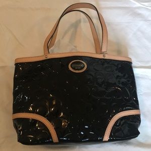 Coach Peyton Embossed Mini Satchel Purse
